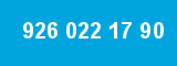 926 022 17 90 926 022 17 90